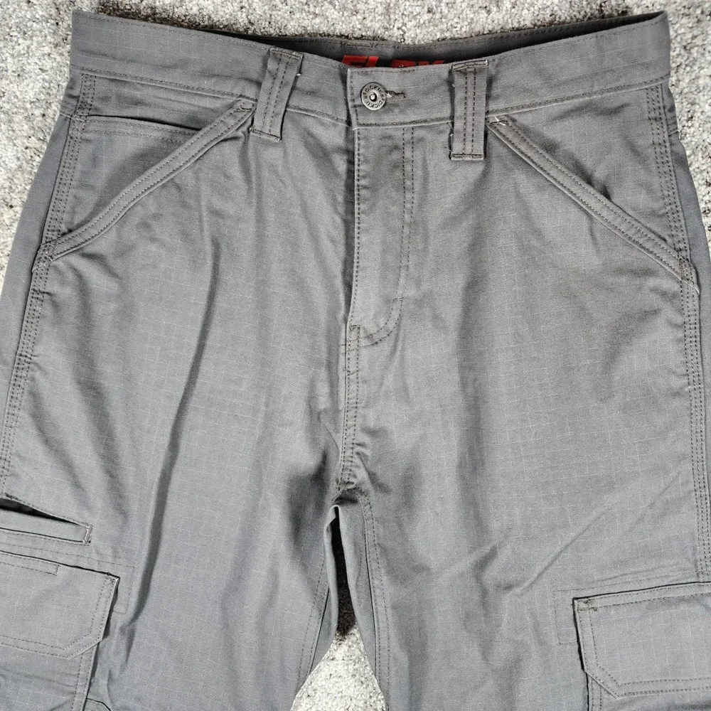 Dickies Cargo Pants Mens 30x32 Relaxed Fit Flex Ripstop Double Knee Grey NWOT